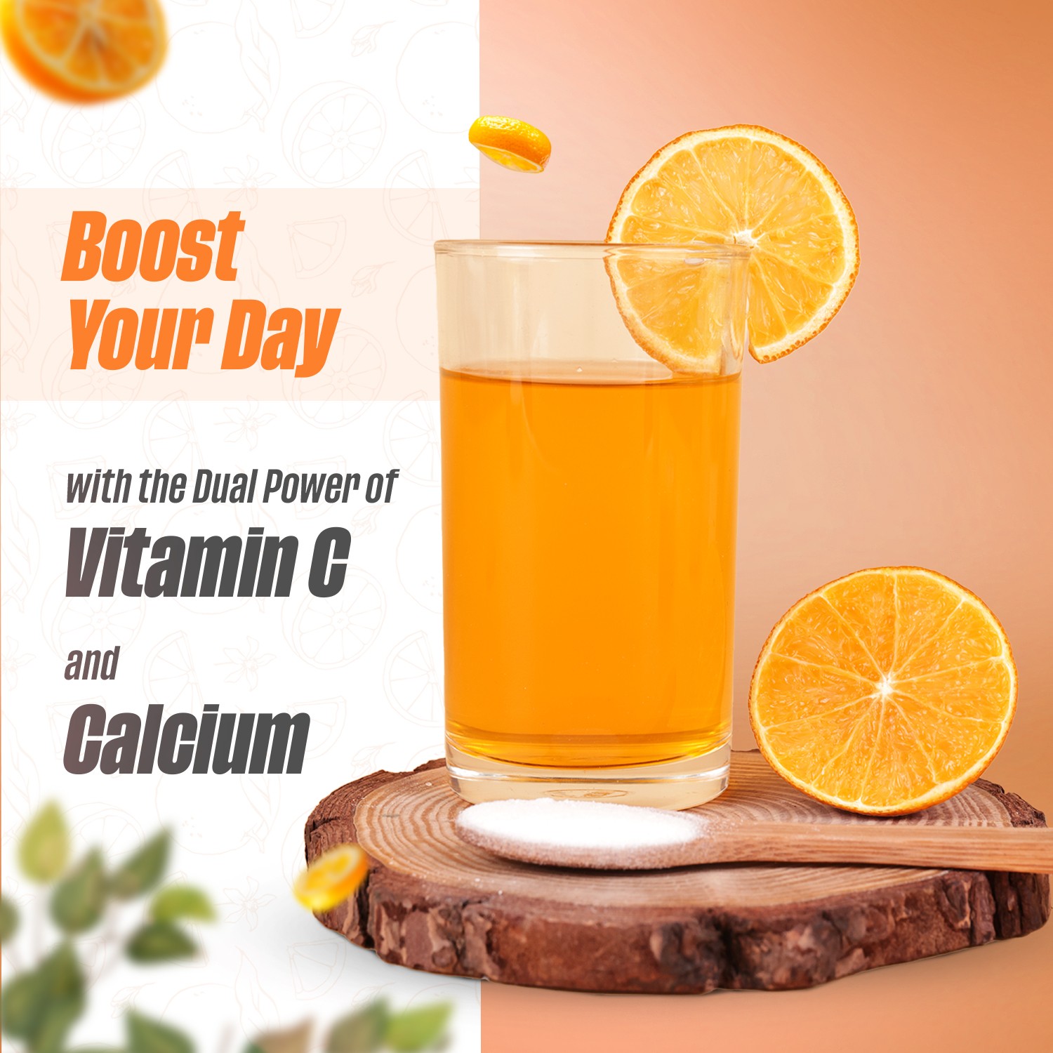 rock on glucose-c orange and calcium