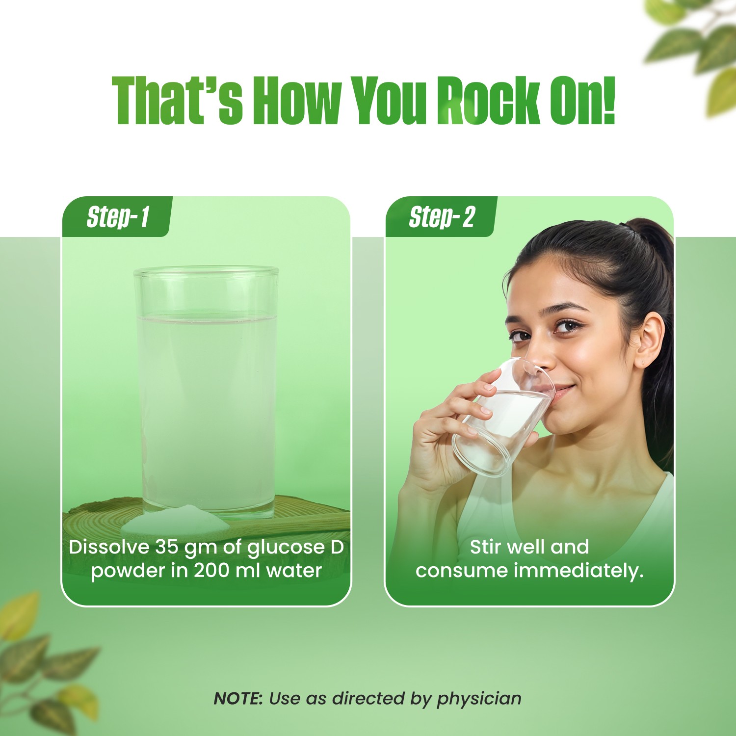 Rock on glucose-d regular how to use guide