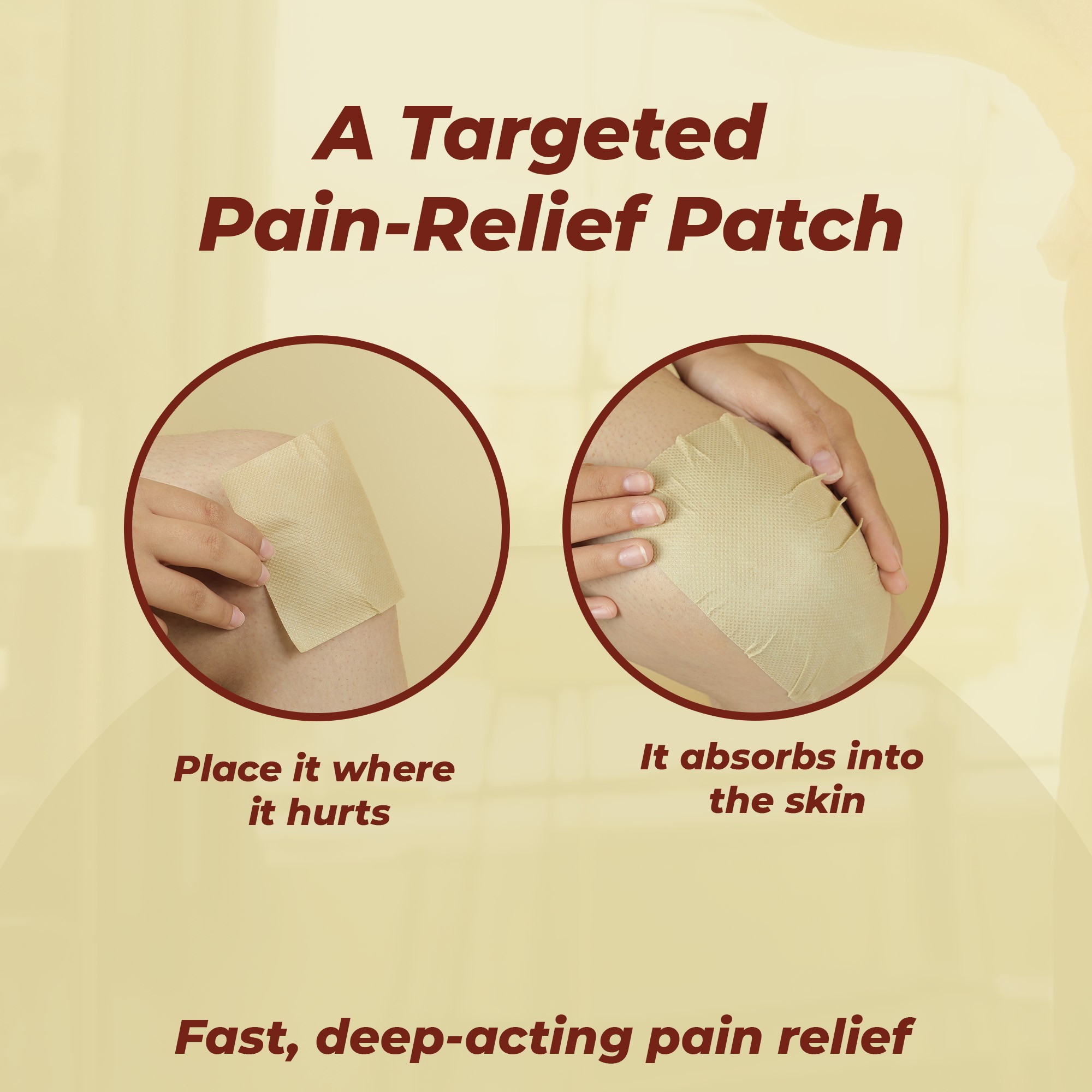 Septiplast belladonna plaster quick pain relief patch