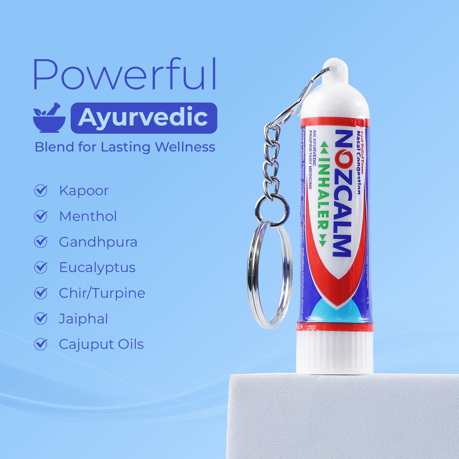 Nozcalm inhaler powerful ayurvedic ingredients