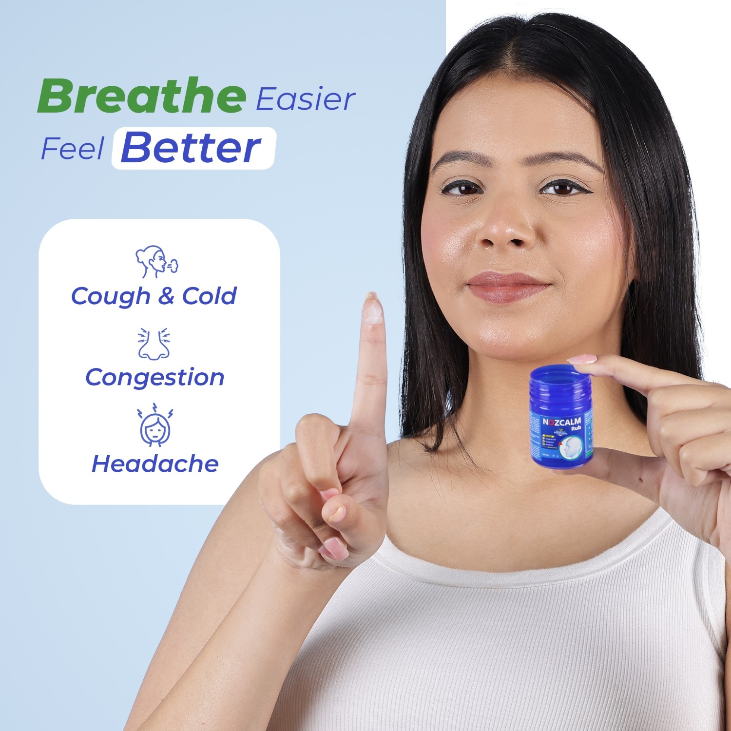Nozcalm rub fix cold n cough congestion headache