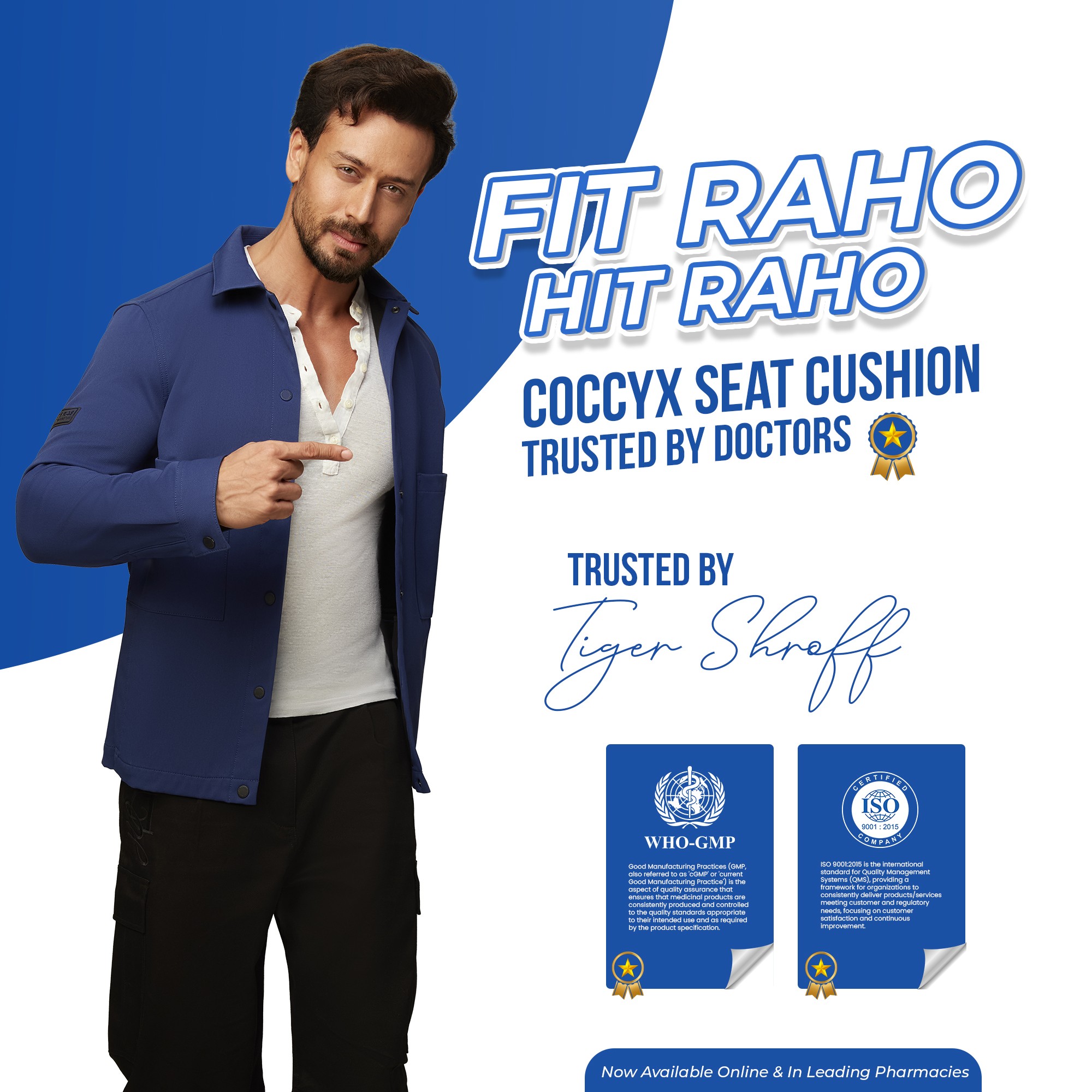 Leeford coccyx seat cushion trusted by tiger shroff