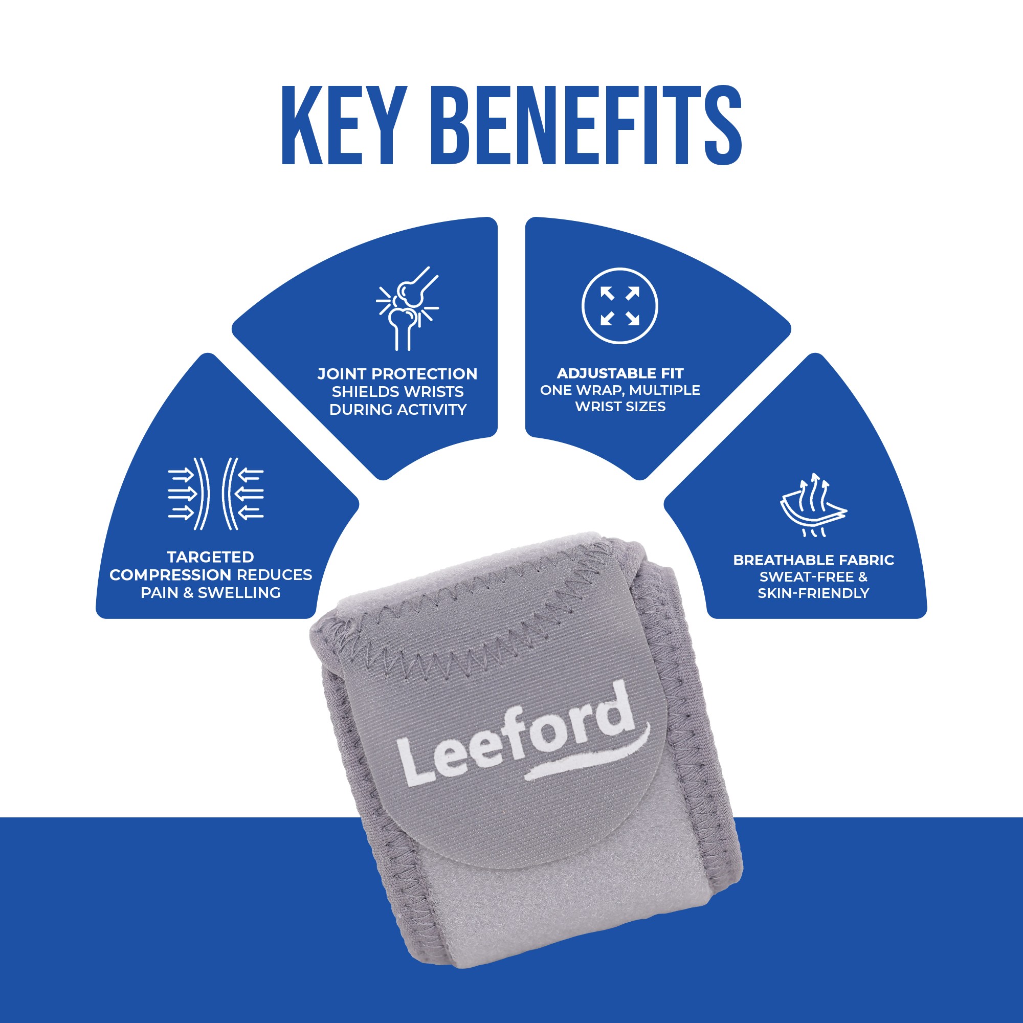 leeford wrist wrap key benefits like targeted compression reduce pain n swelling