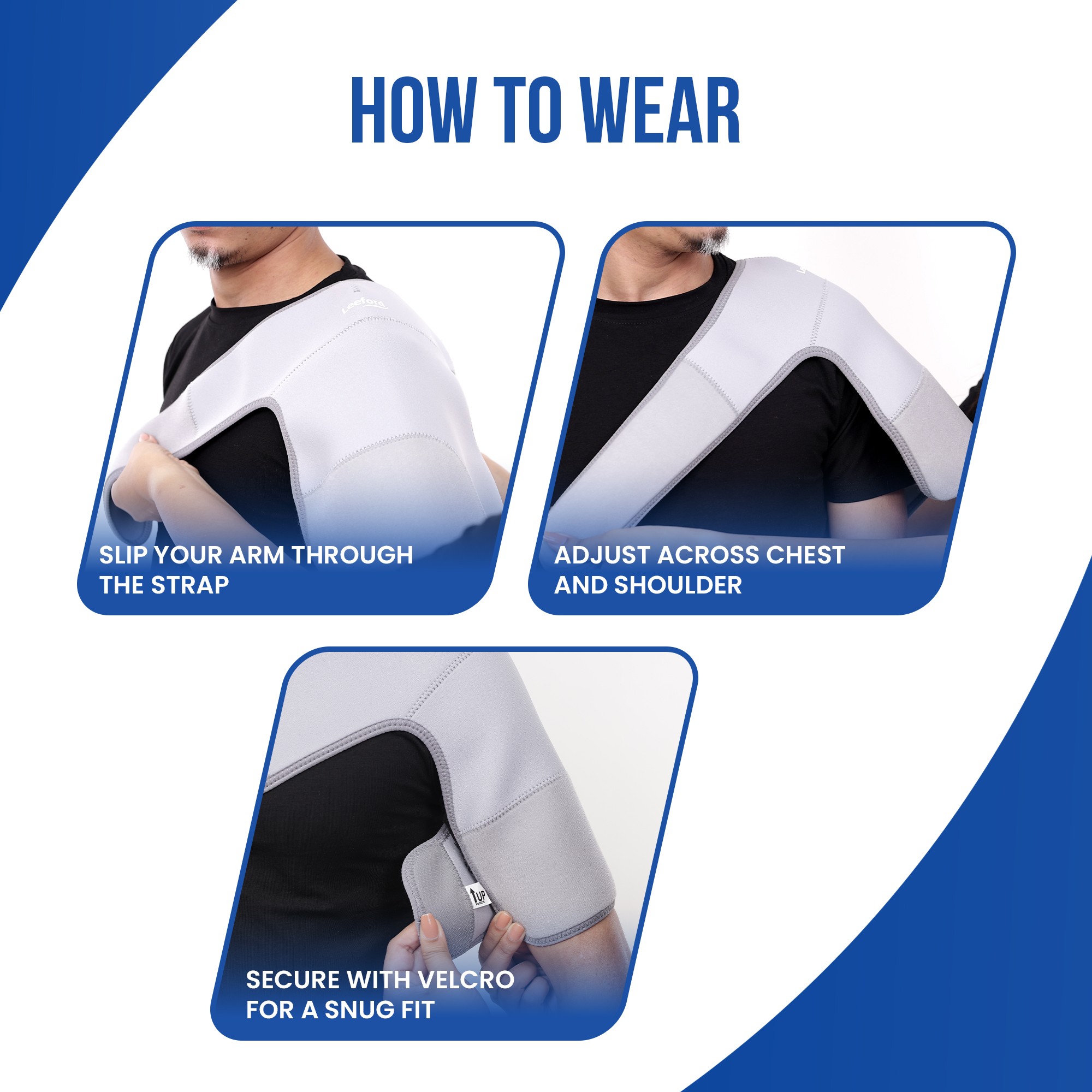 shoulder support belt step by step how to wear guide