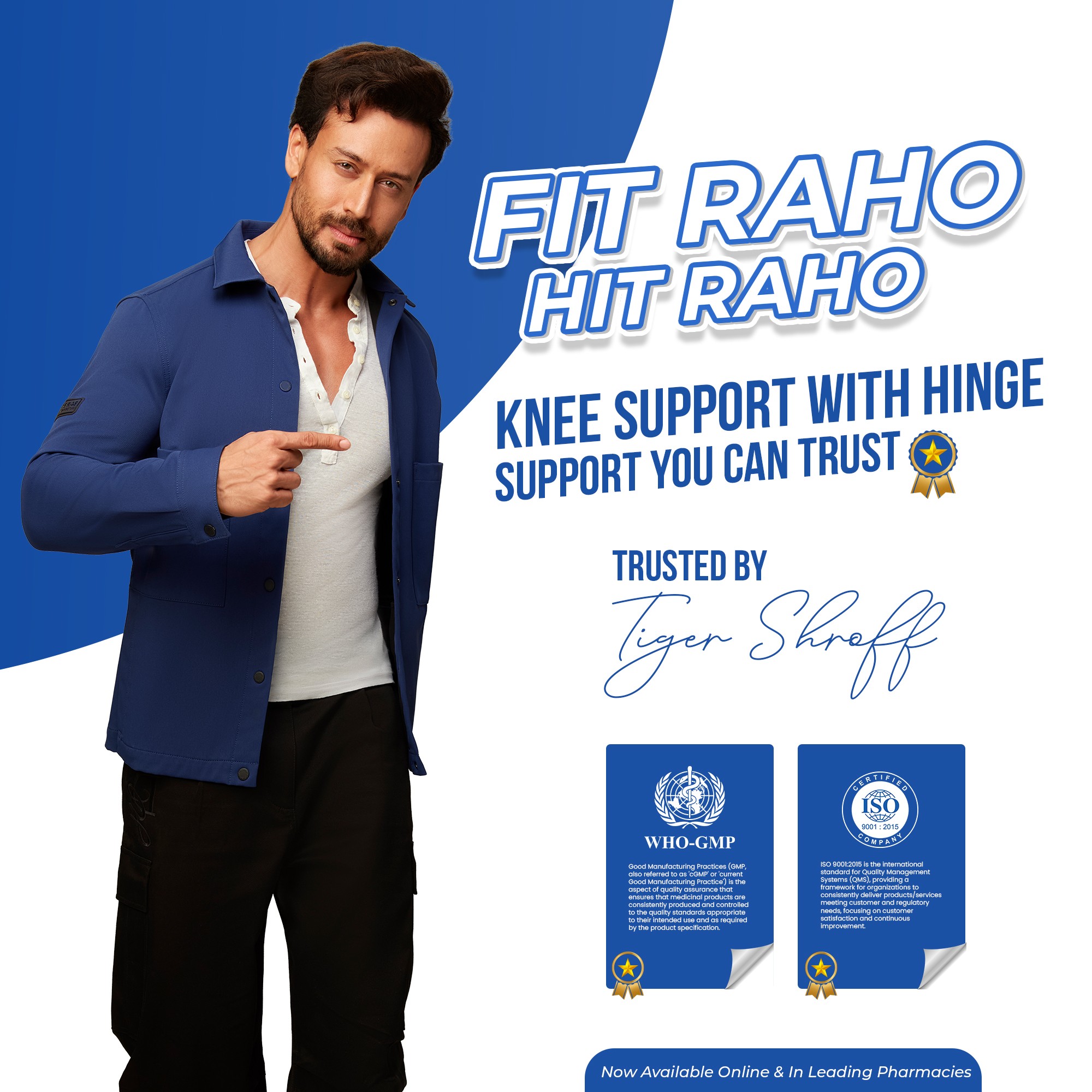 stay fit n hit by Knee support with hinge