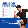 Knee support with hinge provides extra stability with dual side hinges