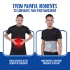 person face pain n weakness after surgery after use abdominal belt provides firm support