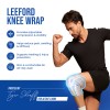 knee wrap provides adjustable compression n stability supports injury n healing prevention