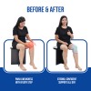knee wrap before and after use product comparison