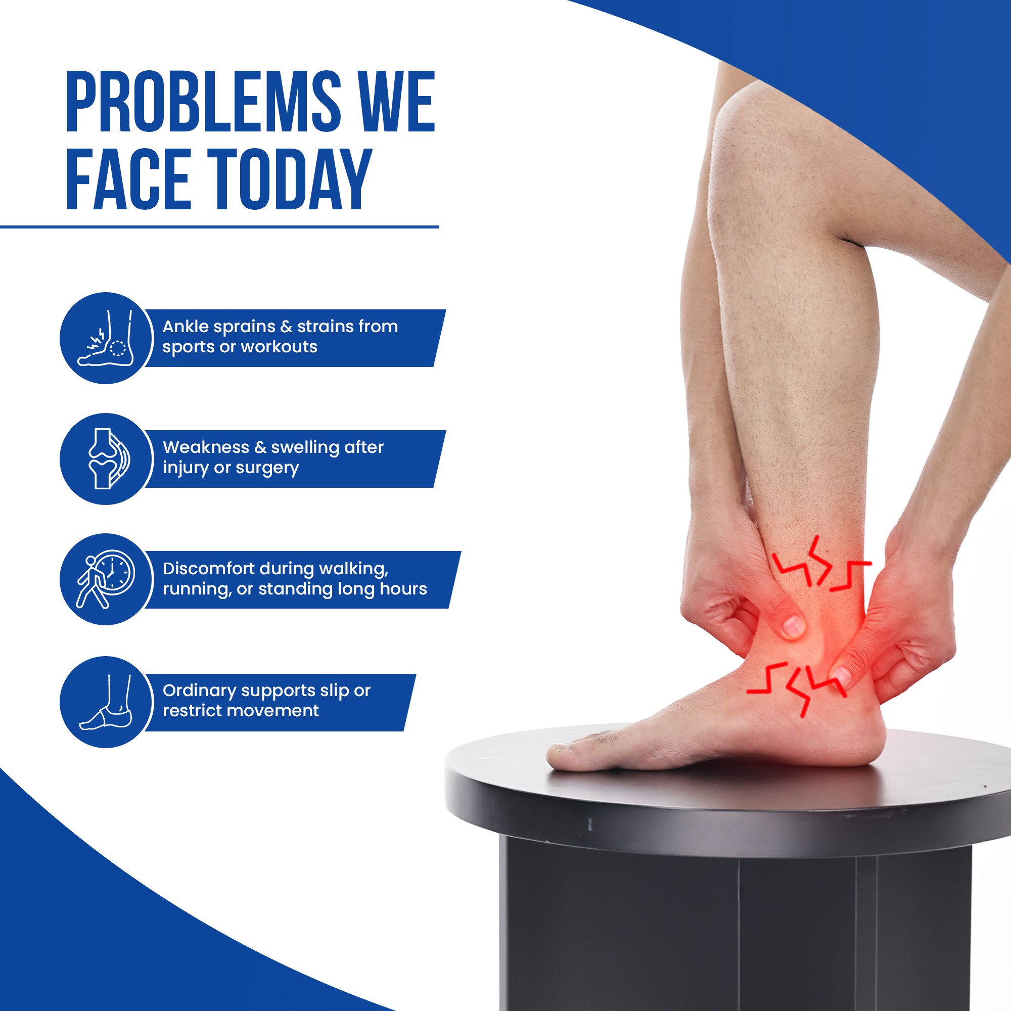 common ankle problems in daily routine