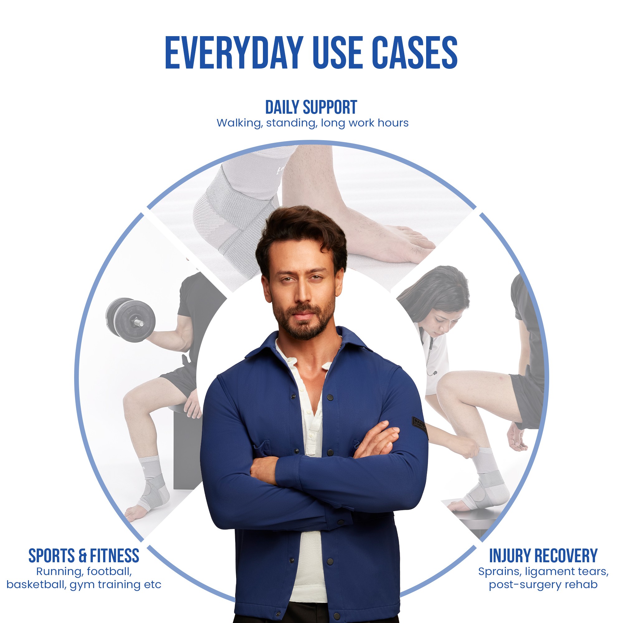 ankle binder use by sports persons daily support n injury recovery