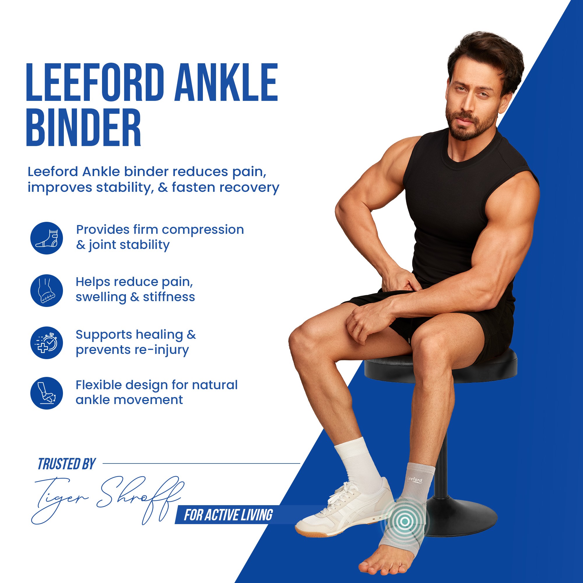 ankle binder reduces pain improves stability n fasten recovery