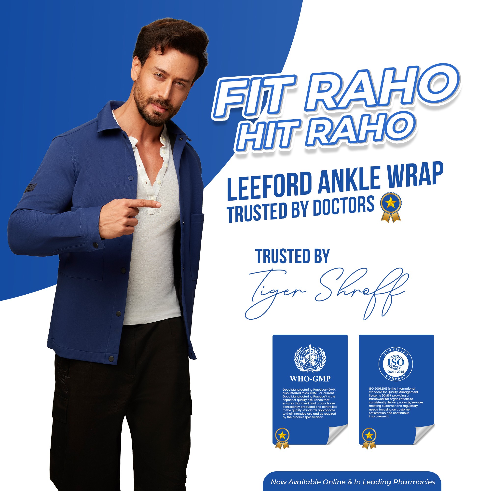 ankle wrap certifications from who-gmp iso