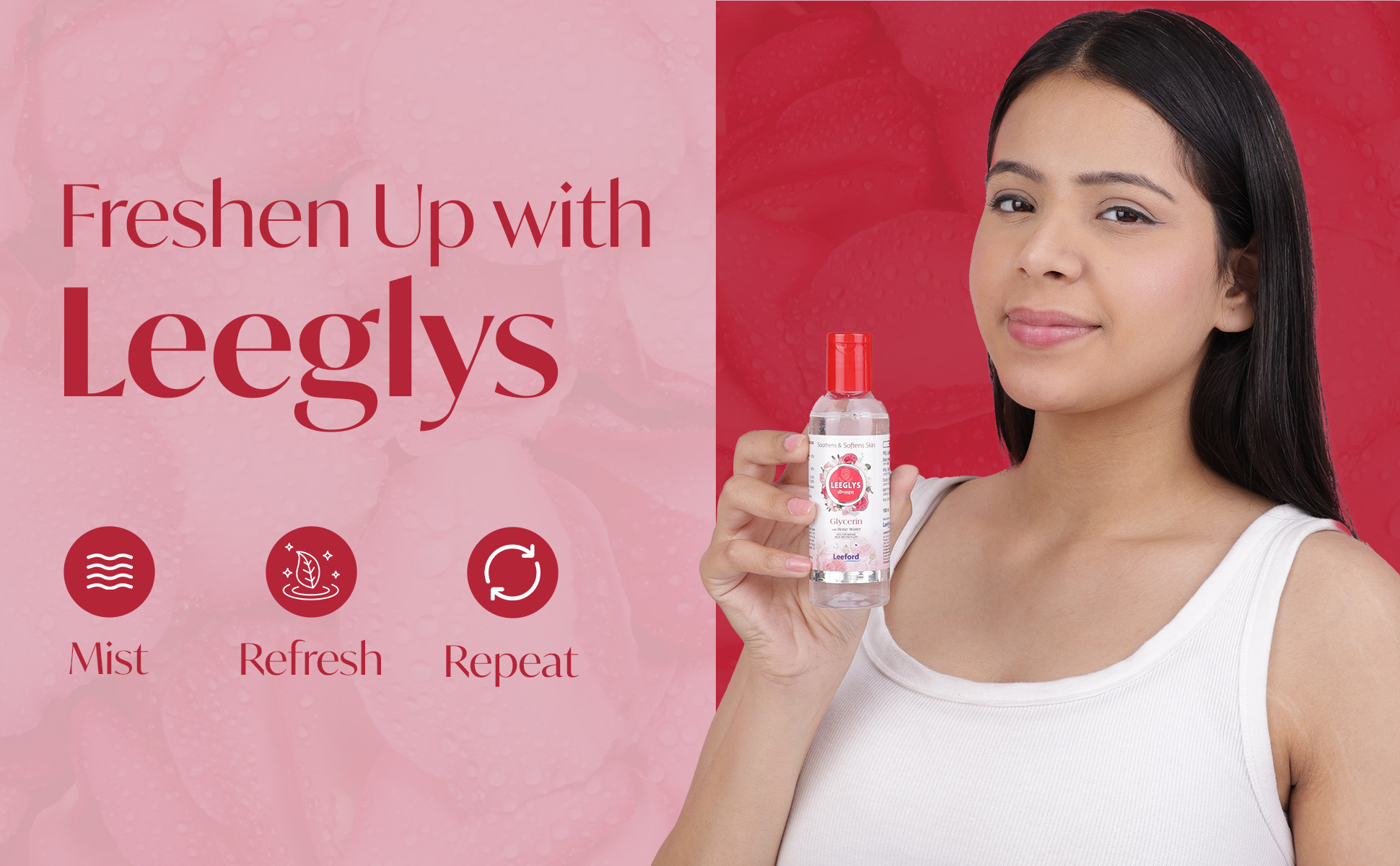 Leegly glycerin with rose water