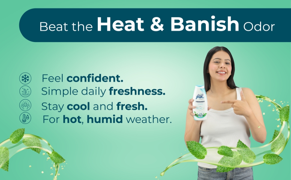 Dermi fresh prickly heat powder for hot humid weather