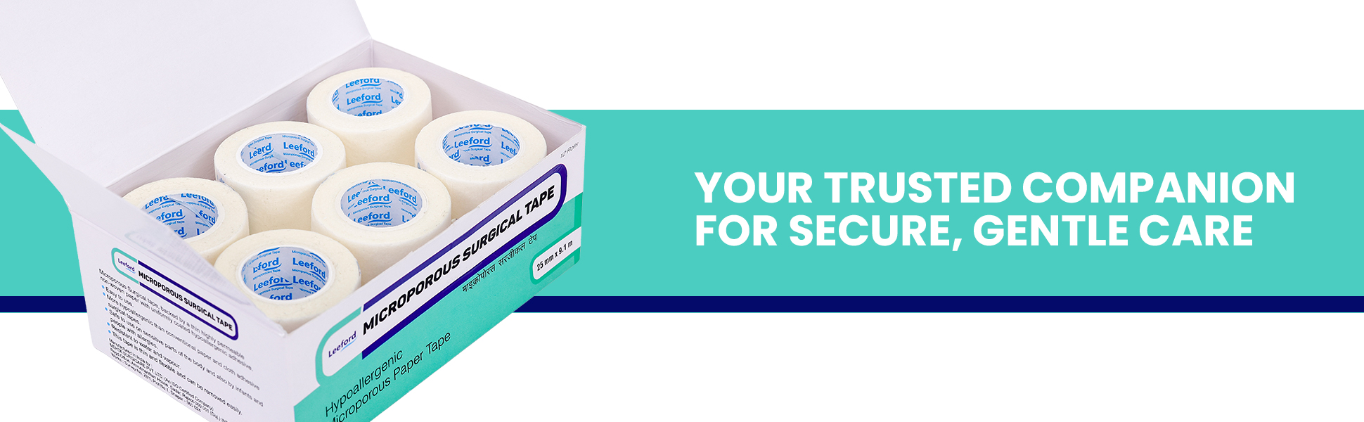 Leeford Microporous Surgical Tape for secure gentle care