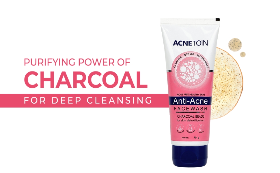 Acnetoin Anti-Acne Charcoal Facewash
