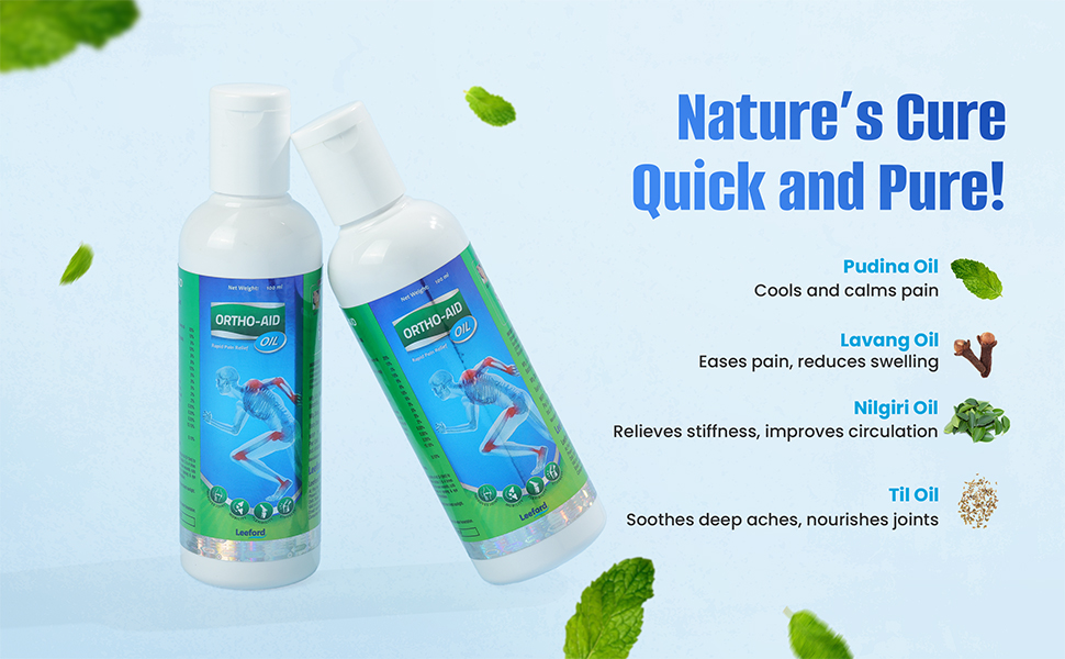 Ortho Pain Relief Oil with pudina til oil