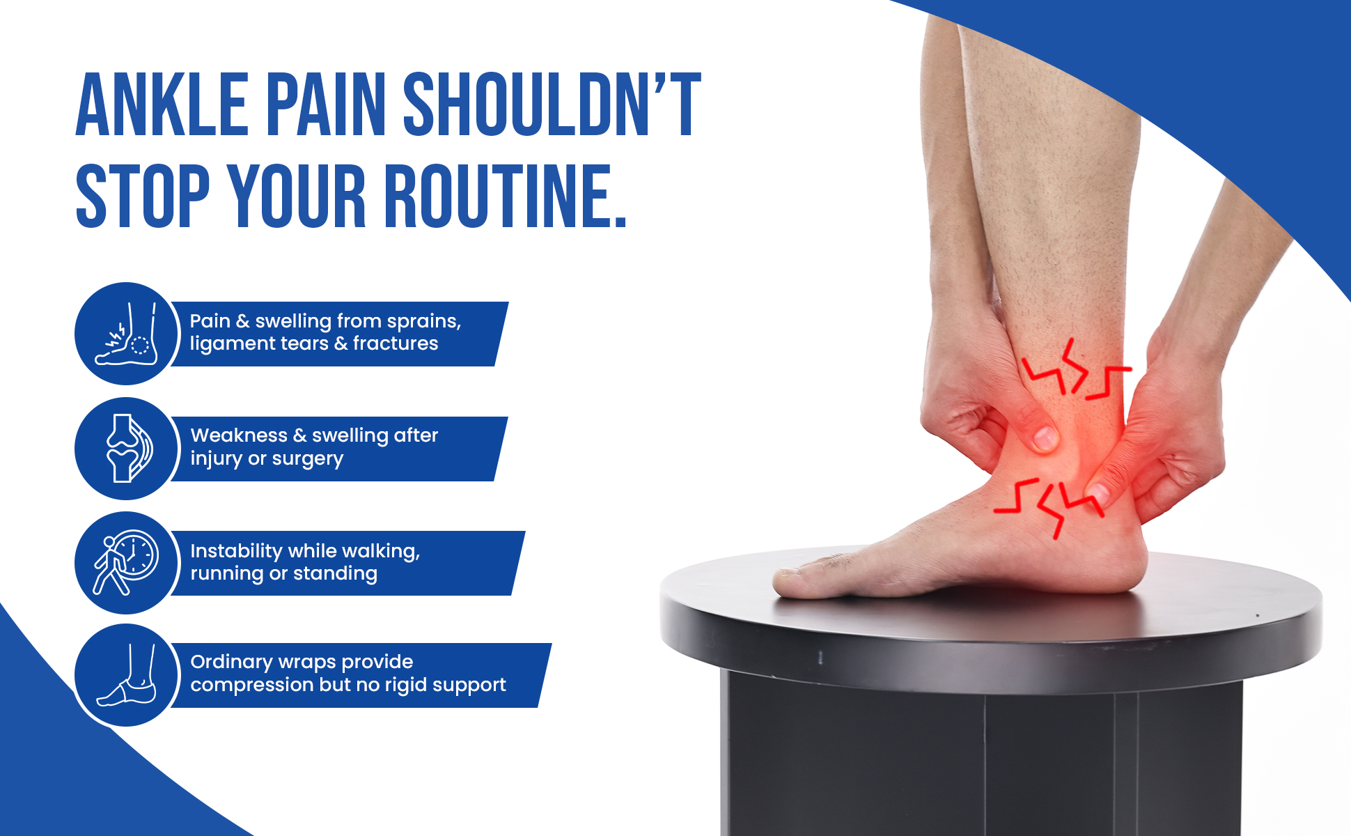 common ankle pain problems in daily routines