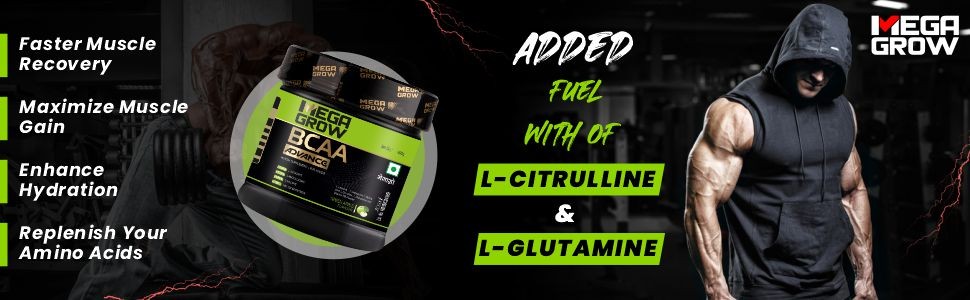 Megagrow BCAA Advance Powder aximum muscle gain