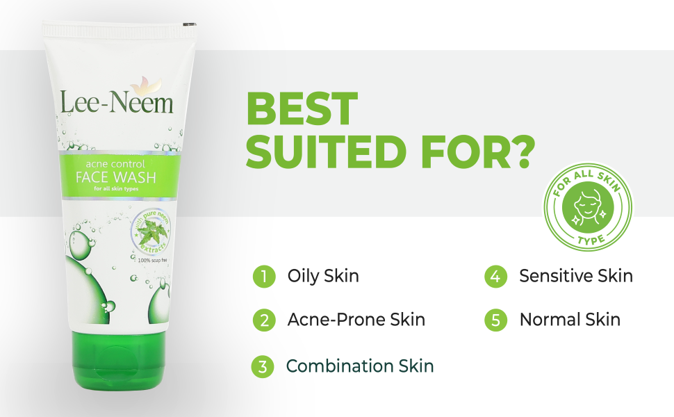 Lee Neem Anti-acne Face Wash best for oily sensitive acne prone skin