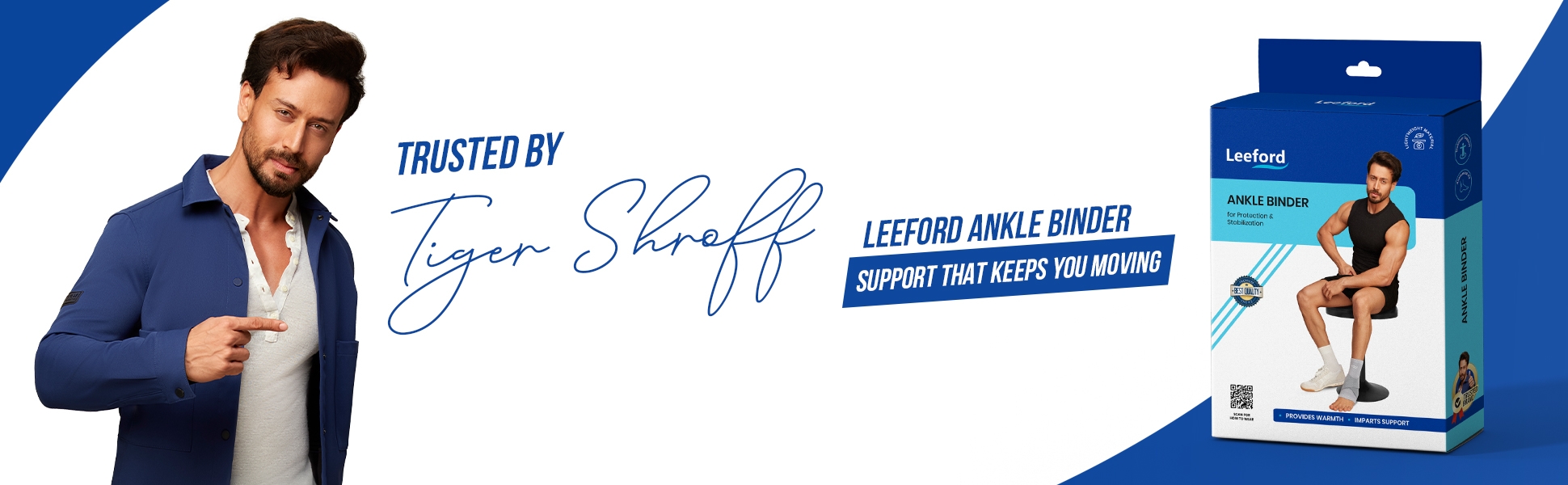 ankle binder is trusted by tiger shroff