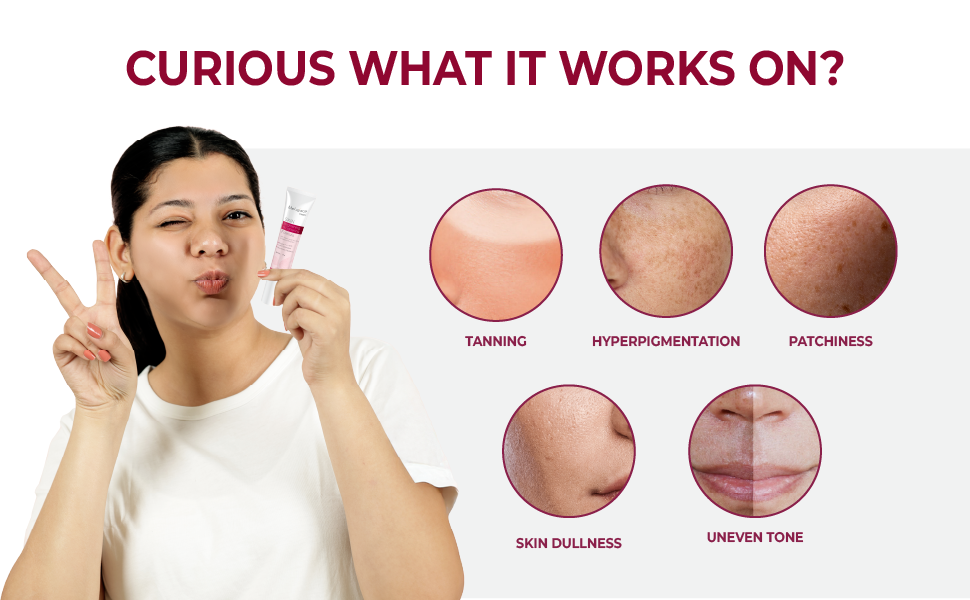 Melagrace Brightening Cream for tanning hyperpigmentation dullness