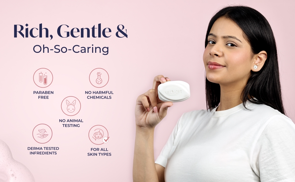 Medisoft moisturizing bar soap is derma tested and chemicals free