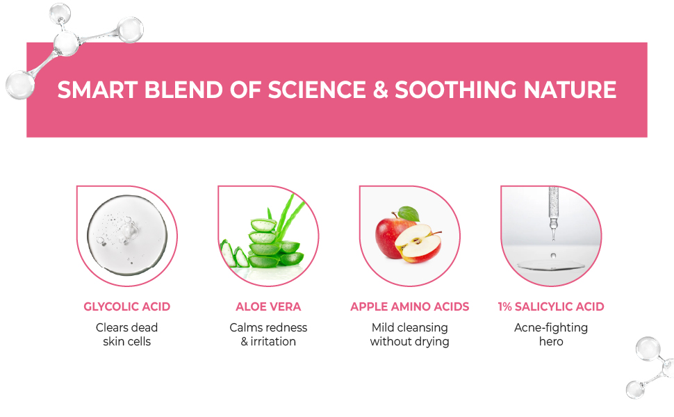 Keracylic Foaming Facewash natural ingredients