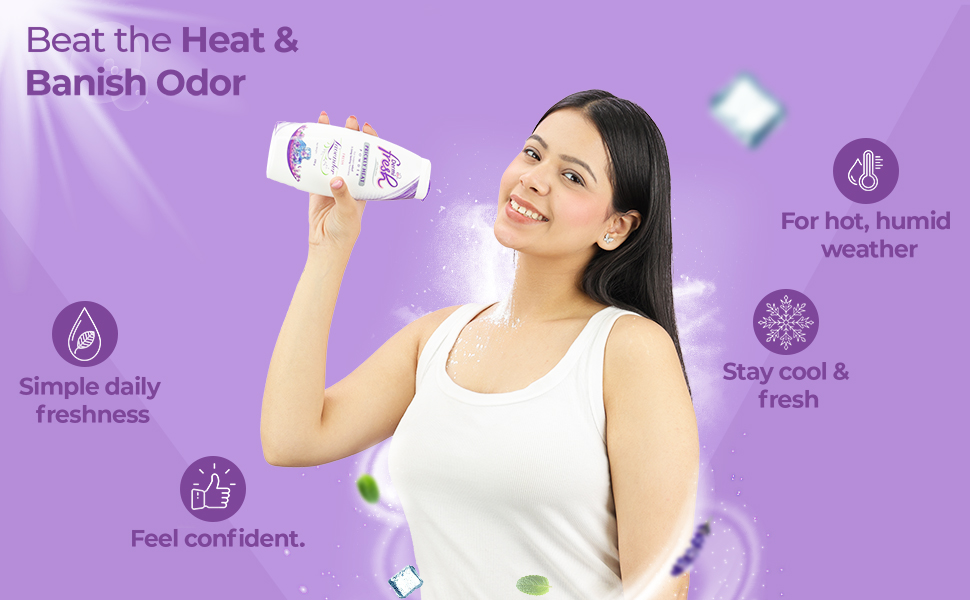 Dermi Fresh prickly heat lavander powder beat the heat and stay fresh
