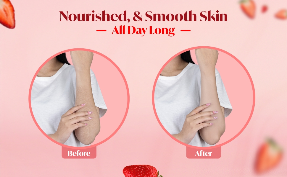 Eloway Body Yogurt before and after use effect