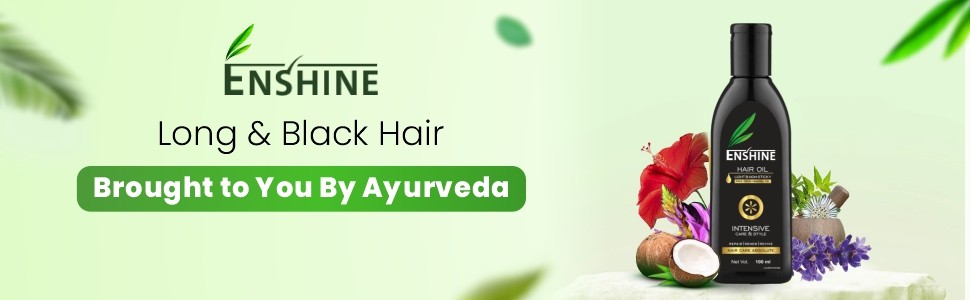 get long and black hair with enshine hair serum