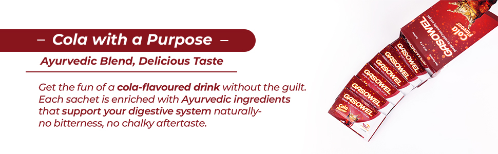 Gasowel cola flavor powder an ayurvedic blend with delicious taste