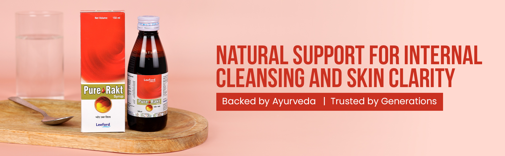 Pure rakt syrup natural support for internal cleansing