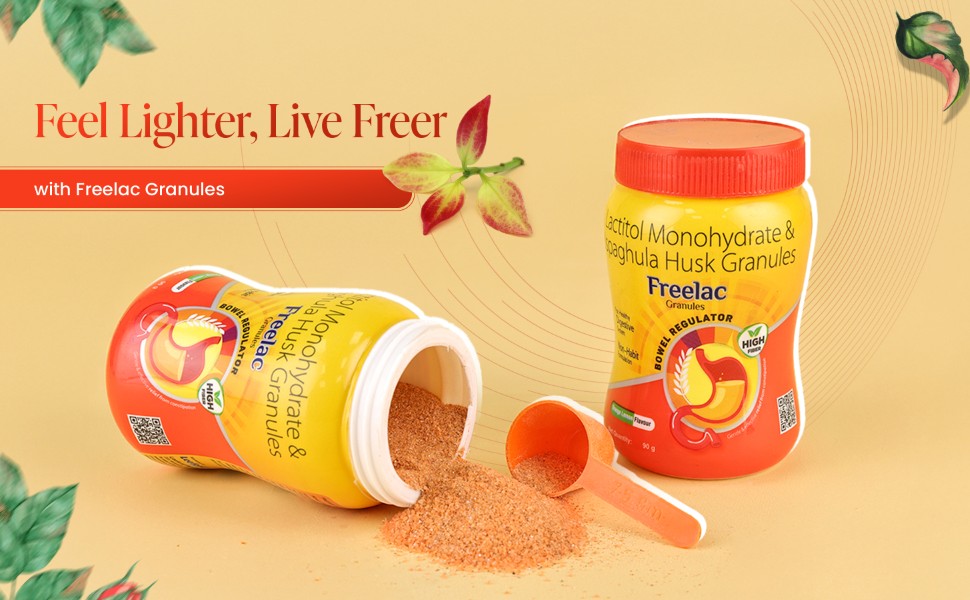 Freelac Granules sugar-free ayurvedic laxative is feel lighter live free