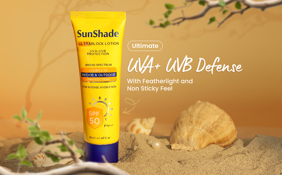 Leeford Sunshade Ultra Block Lotion SPF50 UVA UVB defense