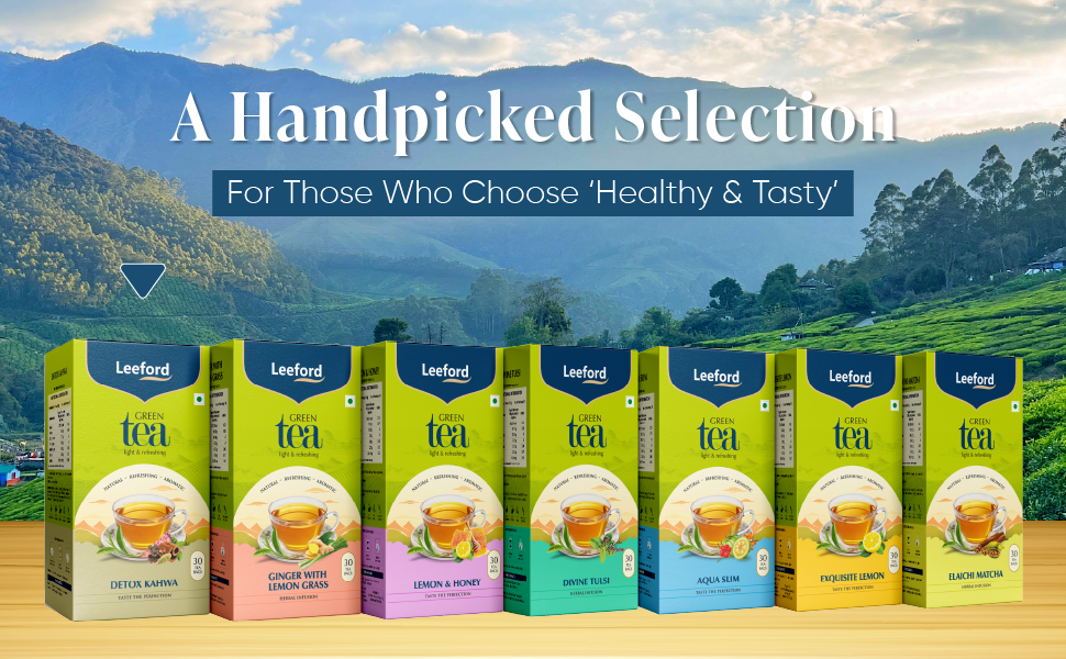 Leeford green tea products range