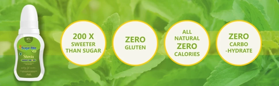 Sugar bite natura sweet drops features