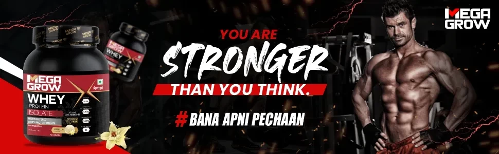 be stronger with Megagrow Vanilla Whey Protein