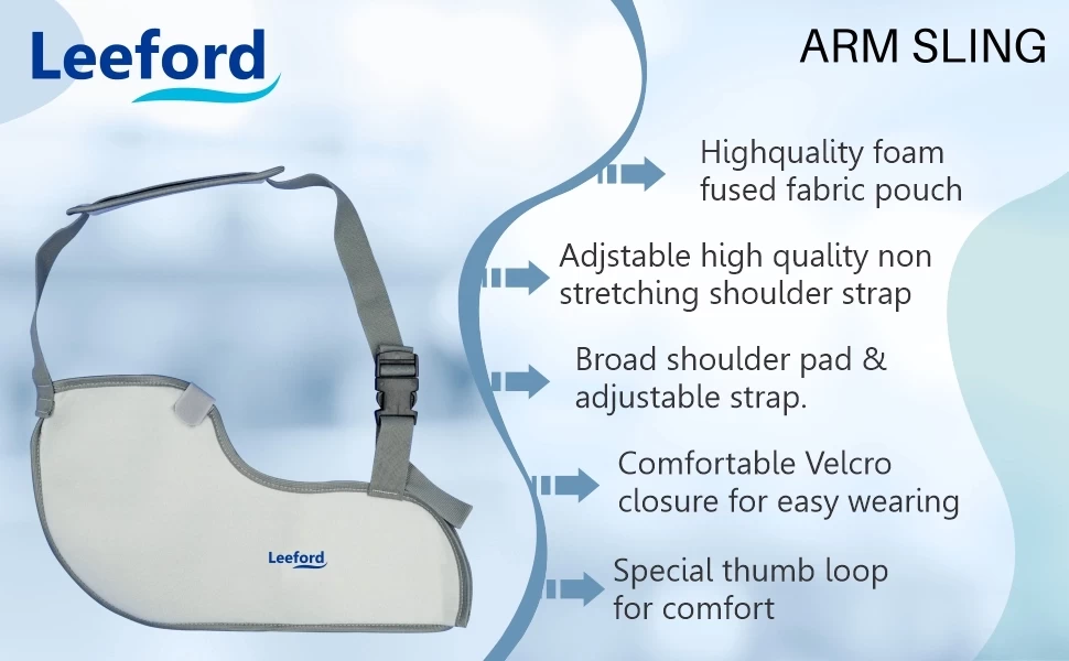 Leeford arm sling pouch more features