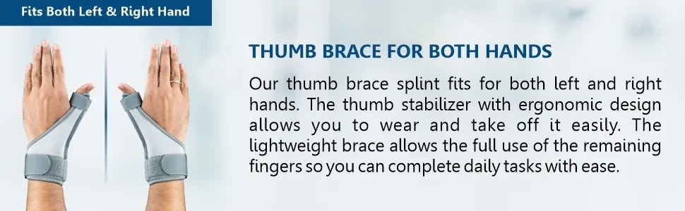 thumb spica splint fit in both hands