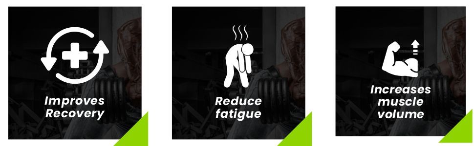 Megagrow BCAA Advance Powder improves recovery