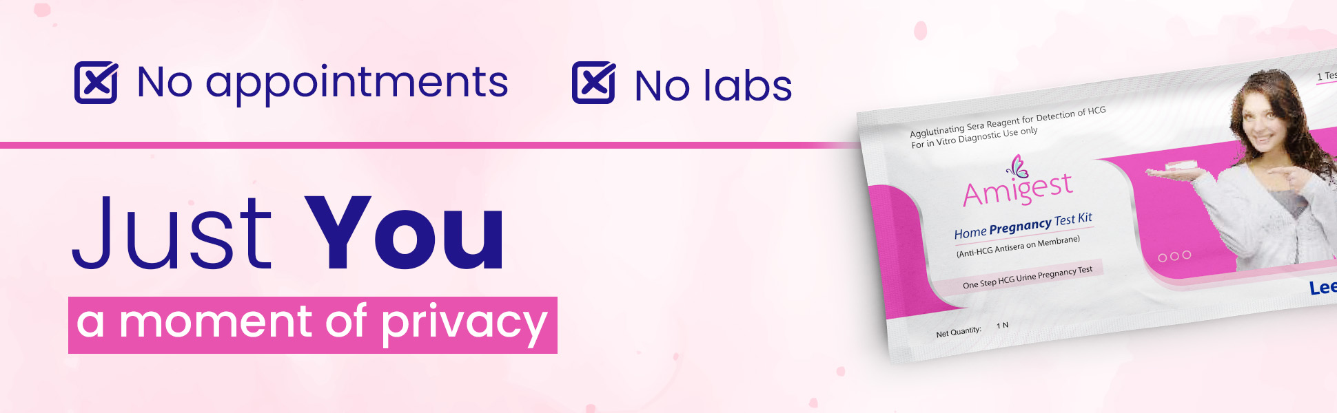 Amigest test card no appointments no labs