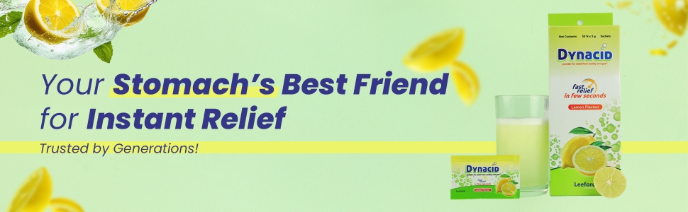 Dynacid lemon sachet your stomach best friend for instant relief