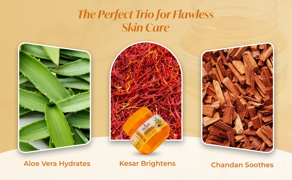 eloway aloe vera gel with kesar and chandan