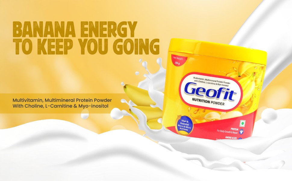 Geofit Banana Protein Powder keep you going
