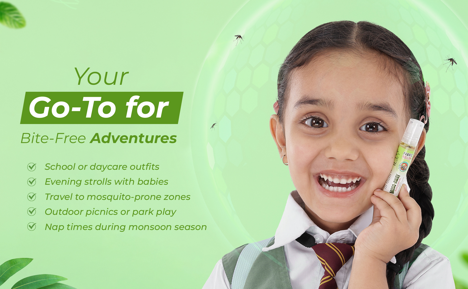 Mosq Away Anti Mosquito Repellent Roll On kids beenefits