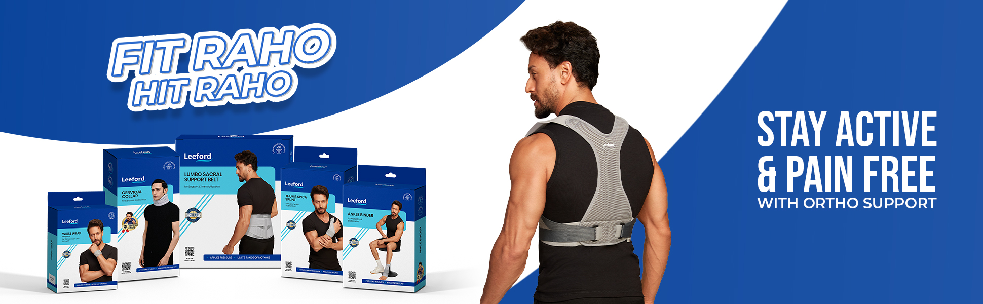stay active n pain free with leeford posture corrector belt