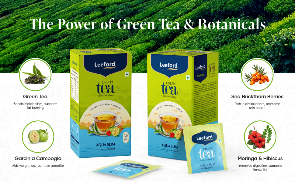 Leeford Aqua Slim Herbal Green Tea power ingredients