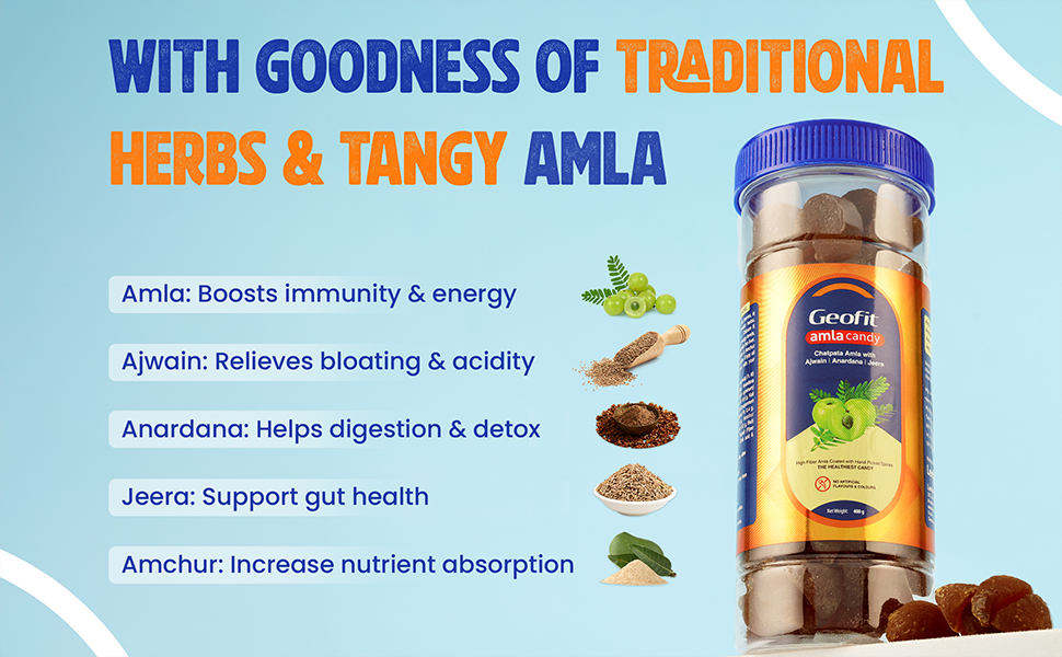 Geofit Chatpata Amla Candy ingredients
